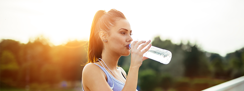 hidratação no verão